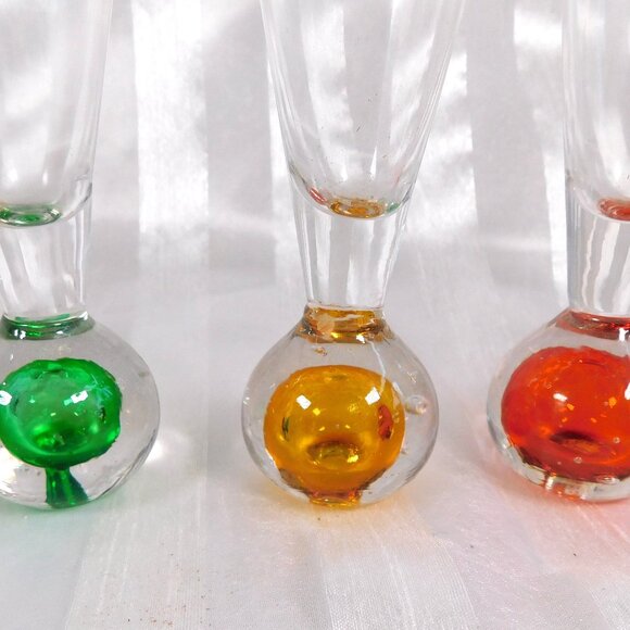 Circleware Lot of Six Mutlicolor Shot Glasses - Picture 3 of 7